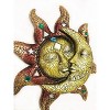 FC Design 13" Mosaic Celestial Sun and Moon Sculpture Wall Decor Art Hanging Sun and Crescent Decoration - 2 of 3