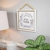 Northlight Floral Stay Awhile Framed Wall Sign - 11.75" - image 3 of 4