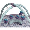 Bacati - Baby Activity Gyms & Playmats (Paisley Isabella, Purple/Lilac/Aqua) - 3 of 4