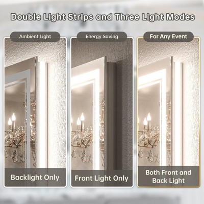 Modern Rectangular Frameless LED Bathroom Vanity Mirror
