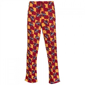 Mens Harry Potter Gryffindor House Crest Checkered Sleep Pants - 1 of 4