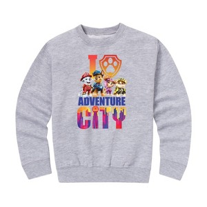 Boys' - Paw Patrol - Paw Patrol Movie Graphic Long Sleeve Fleece Sweatshirt - 1 of 4