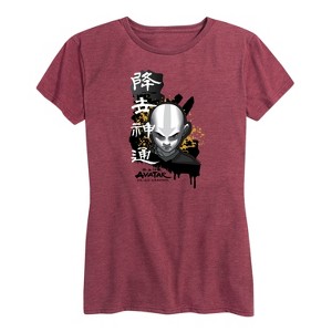 Women's - Avatar: The Last Airbender - Aang Ink Splatter Short Sleeve Graphic T-Shirt - 1 of 4