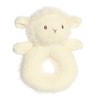 ebba Cherub Lamb 6" Rattle White Stuffed Animal - 2 of 4