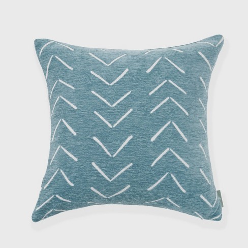 18x18 Synovve Woven Chevron Chenille Square Throw Pillow - Freshmint :  Target