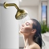 Cobbe Brushed Gold Shower Faucet Set with 10 Settings Shower and Tub Spouts Single Handle Wall Mounted Shower Tub Set with Valve - 4 of 4