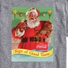 Men's - Coca-Cola - Sip Of Good Taste Vintage Coca Cola Santa Short Sleeve Graphic T-Shirt - 2 of 4