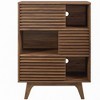 Modway Render Three-Tier Display Storage Cabinet Stand Walnut - 4 of 4