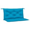 vidaXL Garden Bench Cushions 2 pcs Light Blue 39.4"x19.7"x2.8" Oxford Fabric - 2 of 4