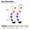 Colorful Paw Print Women Printed Crew Socks Funny Funky Socks Soft Polyester Novelty Gifts for Artists Men - 2 of 4