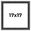 PosterPalooza | Square Refined Black Picture Frame - UV Acrylic, Foam Board Backing, Hanging Hardware - 2 of 4