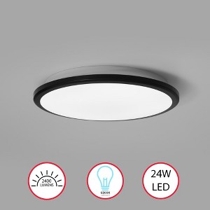 LED Ceiling Light Fixture Flush Mount Lighting, 6500K Daylight White - 1 of 4