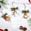 The Lakeside Collection Set of 3 Antler Ornaments - 4 of 4