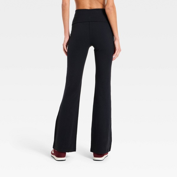 Leggings acampanados de cintura alta con dobladillo plegable Cotton Balance para mujer - All In Motion™ 2