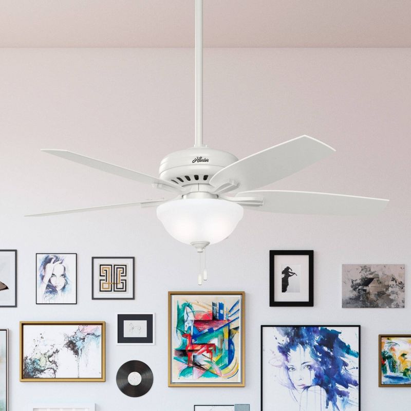 52" Newsome Glossy Ceiling Fan (Includes LED Light Bulb) - Hunter Fan, 5 of 18