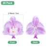 Unique Bargains Silk Plastic Durable Handcrafted Artificial Orchid Flower Heads 20 Pcs - 3 of 4