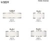 Livex Lighting Park Ridge 3 - Light Semi-Flush Mount in  Brushed Nickel - 4 of 4