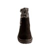 Eastside - Girls Black Faux Suede Ankle Boot w/Sweater Top - 3 of 4
