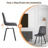 Syemin Dining Chairs Dining Chairs Set of 2 Upholstered Faux Leather Dining Room Chairs Modern Kitchen Chairs, Gray, 18.9"*20.5"*34" - 2 of 4