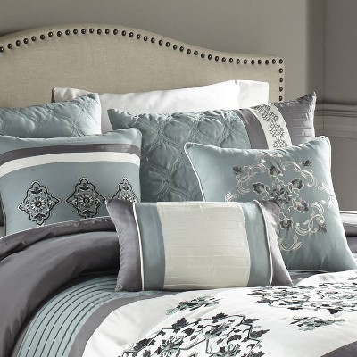 Alex Blue and Gray King 7-Piece Comforter Set