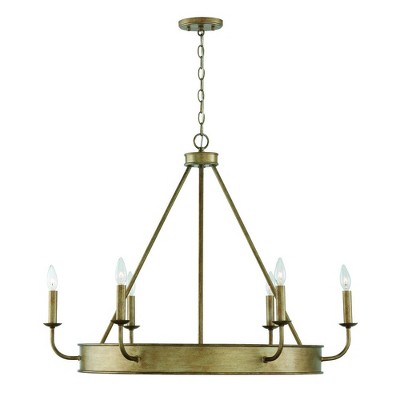 Capital Lighting Nole 6 - Light Chandelier in  Mystic Luster
