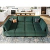 Belffin Corduroy Convertible Modular Sectional Sleeper Sofa Oversized 12 Seat with Storage Seat for Living Room - 2 of 4