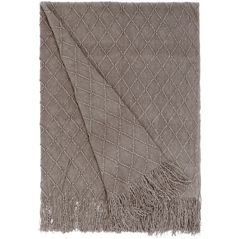 Deerlux Decorative Throw Blanket - 50x60 in Soft Knit with Fringe Edges for a Cozy Touch to Your Living Space, All-Season, Ideal for Lounging, Gifting, 1 of 10