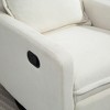 Velvet Manual Swivel Recliners with 360° Rotation and Plush Upholstery - 4 of 4