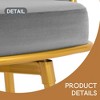 Swivel Counter Height Bar Stools Set of 2,31.5"Bar Height Stools with Hand-Woven Backrest & Gold Metal Legs - Leovsnove - 4 of 4