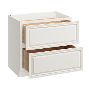 CASAINC 36 in. W x 34.5 in. H x 24 in. D 2-Drawer Base Kitchen Cabinet – Soft-Close, Plywood Frame - Ready to Assemble - 1 of 4