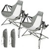 PAGED Outdoor Camping Chair,Adjustable Folding Portable Rocking Chair with Carry Bag for Outdoor Travel Lawn Backyard - 3 of 4