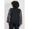 Avenue Women's Plus Size Mylo Mesh Print Bell Sleeve Top - image 3 of 4