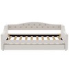YOOCOZZ Twin XL Size Linen Upholstered Daybed with LED Lighting and Trundle - 2 of 4