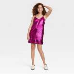 Women's Metallic Mini Slip Dress - A New Day™
