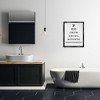 Stupell Industries Pee in the Bowl Eye Chart Floating Frame Canvas Art, Black, 25" x 31" - 3 of 4