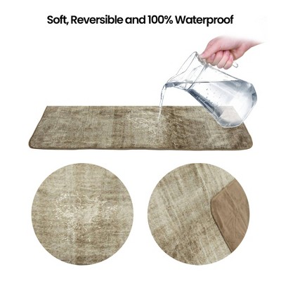 Toasted Coconut Faux Fur Reversible Waterproof Pet Blanket