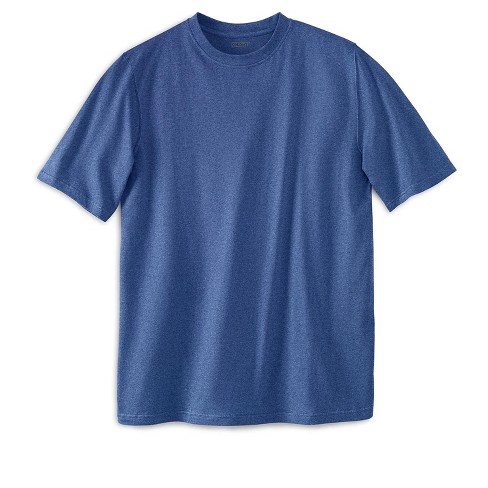 Kingsize Men's Big & Tall Shrink-less Lightweight Crewneck T-shirt - Big -  8xl, Blue : Target