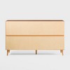 Saracina Home Mid Century Modern Contoured 6 Drawer Dresser Caramel - 3 of 4