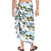 HAPPY BAY Men's Beachwear Wraps Swim Bath Trunk Swimsuit Regular Surfing Swimwear Summer Sarong Long Pareo Beach Wrap One Size Blue, Tree - 3 of 4