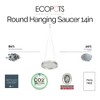 Ecopots Indoor/Outdoor Round Recycled Plastic Modern Hanging Saucer - 2 of 4