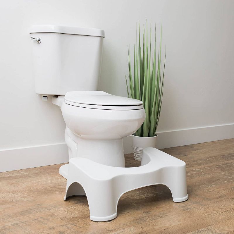 7" The Original Bathroom Toilet Stool White - Squatty Potty, 5 of 8
