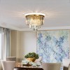 ALOADECOR 20 in. 10-Light Modern Unique Tiered Crystal Flush Mount Lighting for Dining Room - 2 of 4
