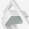 2pc Large Outdoor Wall Lights Modern Exterior Lighting Fixtures  White - 2 of 4