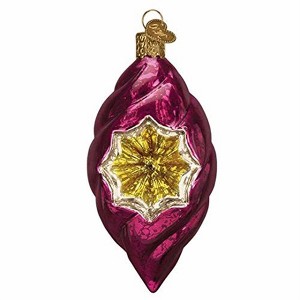 Old World Christmas Blown Glass Ornament for Christmas Tree, Lustrous Orchid Reflection - 1 of 4
