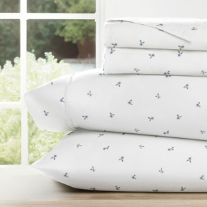 Bows and Flowers Patterned 4PC Bed Sheet Set - Becky Cameron - 1 of 4