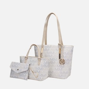 MKF Collection Aylet M Women's Vegan Leather Tote with Matching Mini Bag and Wristlet Purse by Mia K - 1 of 4