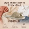 CUSHIONAIRE Avocado Women’s Espadrille Slide Sandal – Suede Cutout Upper with Jute-Wrapped Platform & Cushioned Footbed - 2 of 4