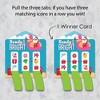 Big Dot of Happiness Tropical Christmas - Beach Santa Holiday Party Game Pickle Cards - Pull Tabs 3-in-a-Row - Set of 12 - 3 of 4