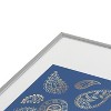 Cynthia Haller Classic blue and gold paisley Metal Framed Art Print - Deny Designs - 3 of 4