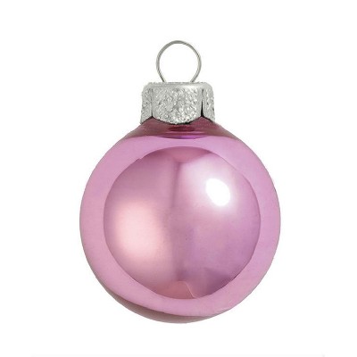 Northlight 12ct Shiny Glass Ball Christmas Ornament Set 2.75" - Rosewood Pink